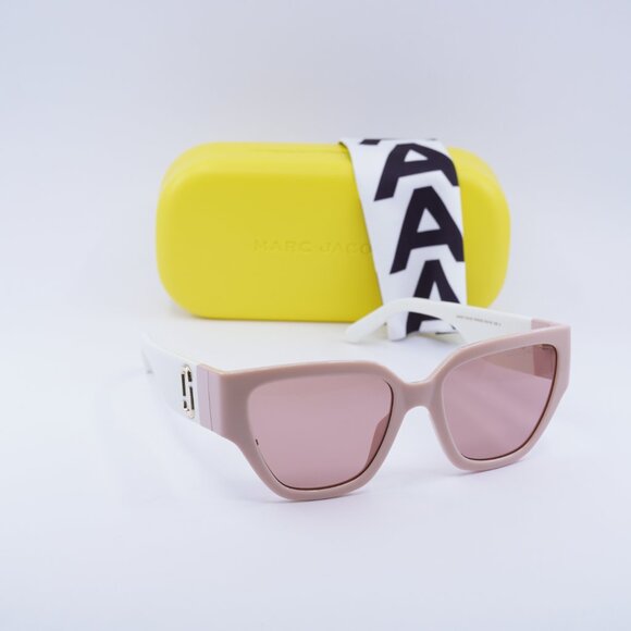 Marc Jacobs MARC 724/S 0FWM 4S Cat Eye Sunglasses - Nude\Brown - Picture 4 of 9